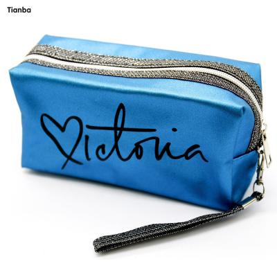 China Durable Custom Luxury Zipper Travel Zipper Bag Makeup Beauty Cosmetic Pouch Pouch Bag for sale