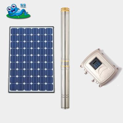 China Simple structure 4 inch 48V solar power centrifugal submersible pump solar water pump for agriculture system for sale