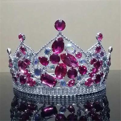 China Wholesale Custom Made Miss World Accessories Rhinestone Pageant Crown Crystal Beauty Queen Tiara for sale