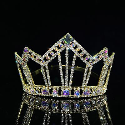 China Wholesale Beauty Crystal Tiara rhinestone crown ab pageant pageant tiara for sale