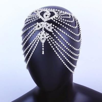 China High Quality Wedding Headpieces Crystal Rhinestone Multilayer Tiara Hair Accessories Headband Wedding Bridal Headpieces for sale