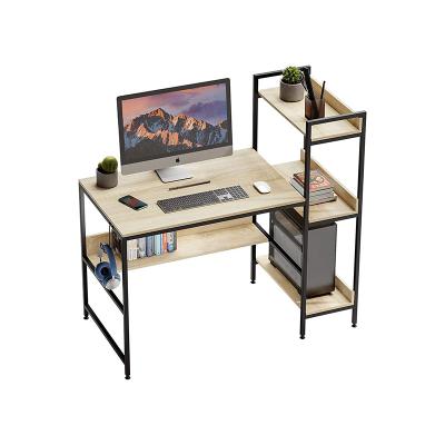 China Modern Small Space Computer Desk Home Office Computer Desk With Storage Shelves for sale