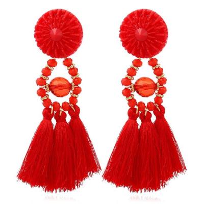 China BOHEMIA Brincos Women Boho Drop Dangle Fringe Earrings Vintage Tassel Statement Earring Fashion Jewelry Ethnic Charms for sale