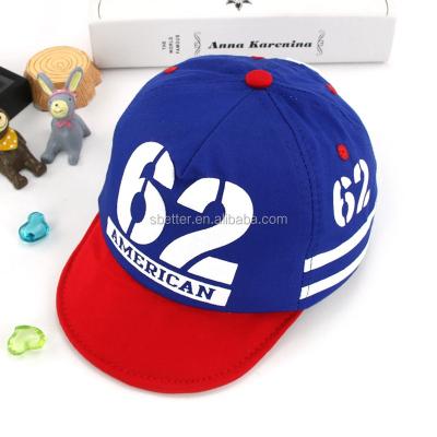 China Picture Fashion 62 Letters Baby Hats Cotton Toddler Soft Hat For Boys Summer Kids Sun Baseball Cap for sale