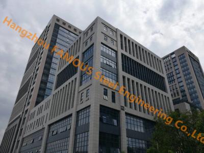 China Office Building Multi-storey Steel Building With Glass Curtain Wall Cladding System for sale