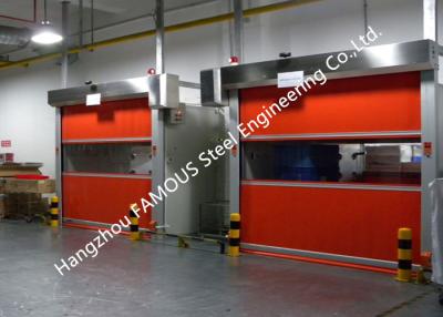 China Intelligent Automatic PVC Fabric Fast Speed Door Flexible Industrial Rolling Door for sale