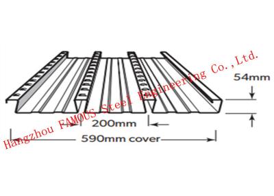 China Bondek Alternative Structural Steel Deck For Concrete Construction Formworks for sale