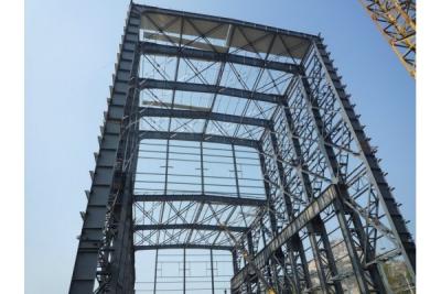 China Q345QD de zware Gebouwen van het Staal Structurele Industriële Staal met de Gelaste h-Structuur van het Straalstaal Te koop