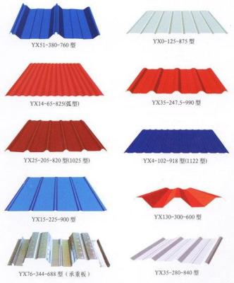 China Color Coated Metal Roofing Sheets Customzied For Steel Structure for sale