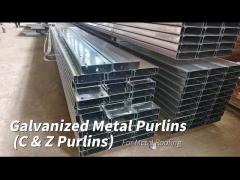 AS / NZS Standard C Section Galvanized Steel Purlins Supporting Structure