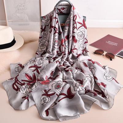 China 2020 hot sale malaysia pashmina fashion women floral print wholesale silk shawl malaysia shawl scarves for sale