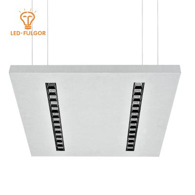 China Newest Design Office Acoustic Commercial Square 60x60 36W 48W 60W (Absorb Sound) Acoustic Ceiling Led Panel Lights for sale