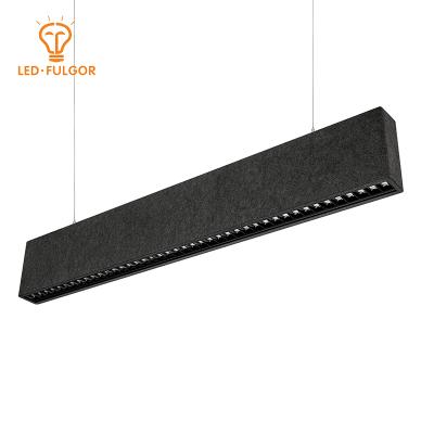 China (Absorb Noise) 2021 Most Linear Product Acoustic Acoustic Design 36W 48W 60W Led Light Lighting For Office Cinema Bookstore for sale