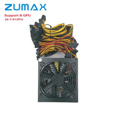 China 180-240V zumax atx1650w 1850w 2000w 2400w 2600w power supply for computer server power supplier gpu for sale