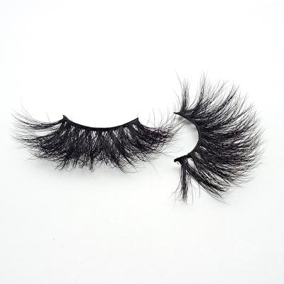 China Natural Soft Custom own brand thick dramatic mink eyelash 25mm long soft lashes 6d handmade mink eyelashes for sale