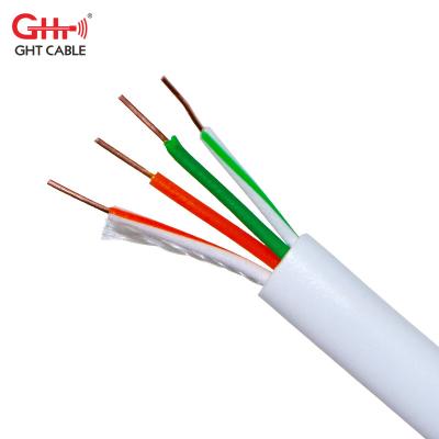 China Telecommunication Two Pair Bare Copper Telephone Cable 4*2*0.5 24AWG 99.99% 305m High Quality CE 3C ROSH for sale