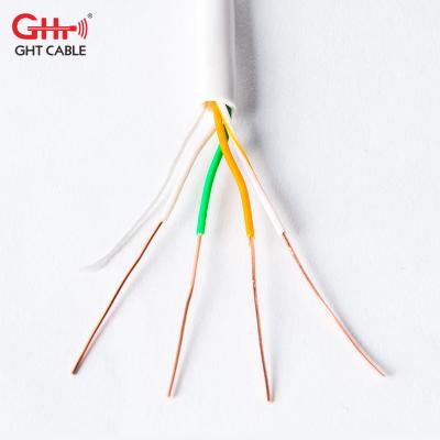 China LAN Wiring 2 Pair Telephone Cable 0.5mm CCA Network Wires For Communication for sale