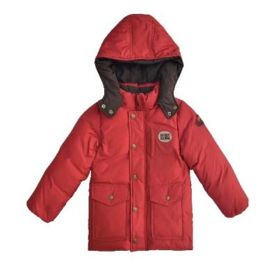 China Comfortable Wear Stripper Jacket Hooded Coat For Casual Detachable Hat Wholesale Kids Fleece Striped Winter Windproof Jacket for sale