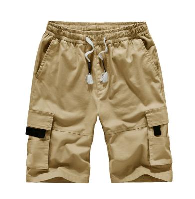 China Anti-wrinkle summer men's cargo shorts loose plus size short pants five minutes pocket casual pants for sale