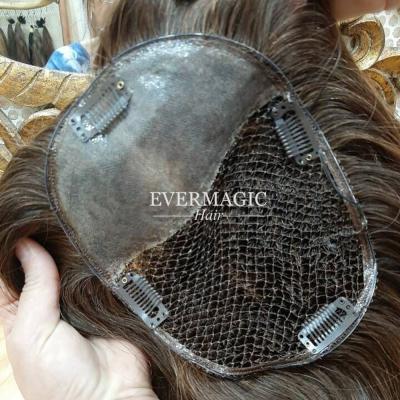 China Custom Silky Straight Wave Integration Hair Topper For Women Wig For Women Hair Fish Net Thinning Hair Pieces for sale