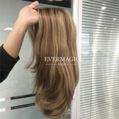 China Silky Straight Wave Silica Gel Balayage Color Medical Wigs Half Handtied Wigs In Stock for sale