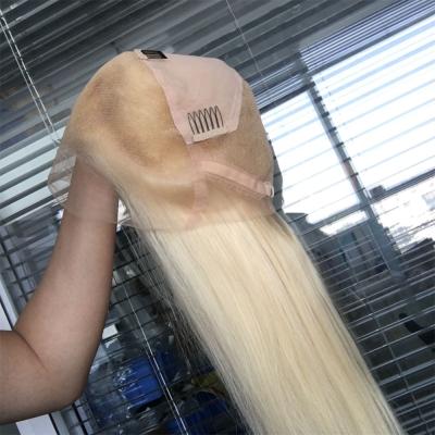 China 613 Silky Straight Blonde Full Lace Hair Wig, HD Full Lace Blonde Wig, Transparent Blonde Full Lace Wigs for sale