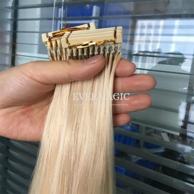 China Silky Straight Wave Pulled Double Cuticle High Quality Aligned Remy Hair 6D-1 Pre Bonded 6d Brazilian Hair Extensions for sale