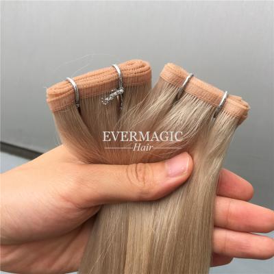 China Wholesale Silky Straight Virgin Skin Weft Luxury Hair Weft Flat Wave Hair Weft Extensions for sale