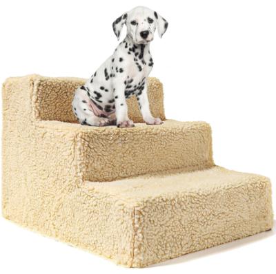 China Travel HY Pet Stairs Steps Cats and Dogs Climbing Ladder Step Bed Jumping Stairs for sale