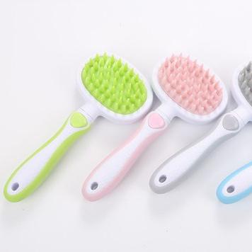 China Sustainable HY TPR Pet Grooming Hair Brush Dog Hair Beauty Brush Pet Hair Comb for sale