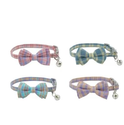 China New verified HY 2021 viable pet collar bow collar cat collar buckle with bell manufacturers direct sales for sale