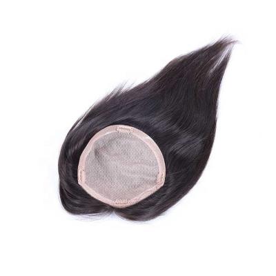 China Brazilian Women Topper 100% Virgin Hair Human Hair Toupee Factory Price Remy Silk Topper Human Hair 100% for sale