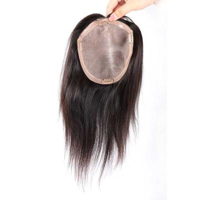 China 100% Human Hair Topper Human Hair Topper Supplier 100% Virgin Silk With Remy Virgin Human Hair Women Topper for sale