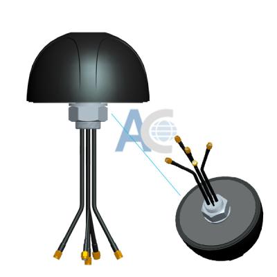 China ABS 5 in 1 5G LTE 4G 3G 2G WiFi GPS GLONASS 2.4 5GHz Screw Mount Antenna for sale