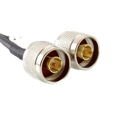 China Brass Antenna Cable N Male To N Male Connector Coax Commubnnication Pigtail for sale