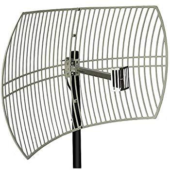 China Aluminum alloy 2500-2700mhz 2.6ghz lte 4g outdoor directional grid parabolic antenna 24db manufacturers for sale