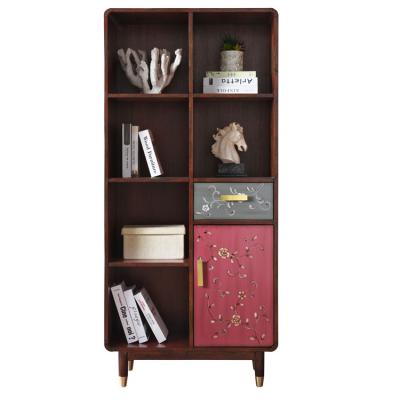 China New Design Vintage Expandable Hot Selling Wooden Display 5 - Shelves Home Office Library for sale