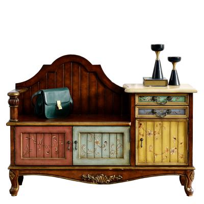 China Hand Painted Expandable High Quantity Furniture Living Room Set Shoe Rack Sideboard Cabinet for sale