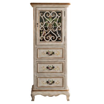 China Hot Sale Expandable Vintage Sideboard Luxury Solid Wood Cabinet for sale