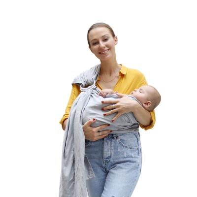 China Luxury Ring Cotton and Sling Solid Color Multifunctional Baby Carrier Canvas Accessories Wrap Backpack Newborn Waist for sale