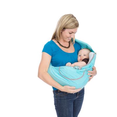 China Polyester Child Sling Baby Carrier Sling Wrap Pouch Front Carry Infant Baby Sling Bag Child Care Papoose for sale