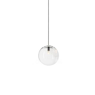 China Simple modern clear glass ball lampshade for pendant lamp small glass pendant lamp. for sale