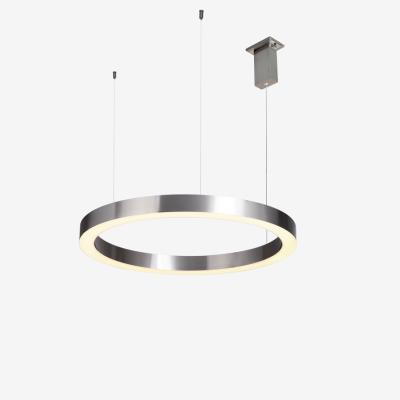 China Minimalist ST-8848-60 brushed nickel ring led light pendant lamp ring for living/dining room. for sale