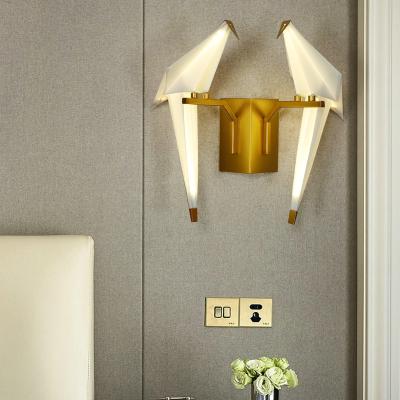 China ST-5025W-2 LED Bird Indoor Classic Postmodern Wall Lamp 2 Led Light 6W for Bedroom/Living Room Decoration. for sale