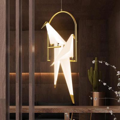 China Post-modern ST-5025-2 crane bird shape two head lamp, night lamp with bird for sale