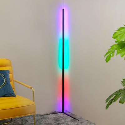 China ST-1747G Minimalist Simple Style LED Corner Floor Lamp RGB Dimmable With APP For Living Room Home Decoration. for sale