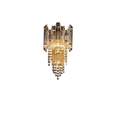 China ST-4876 modern first class decorative clear crystal wall lamp for hotel/restaurant/home/wedding hall. for sale