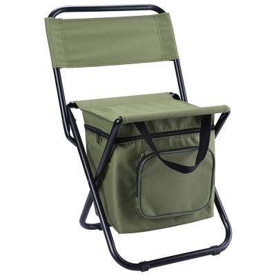 China Outdoor Portable Detachable Backpack Folding Stool With Cooler Bag For Fishing Chair 1 for sale