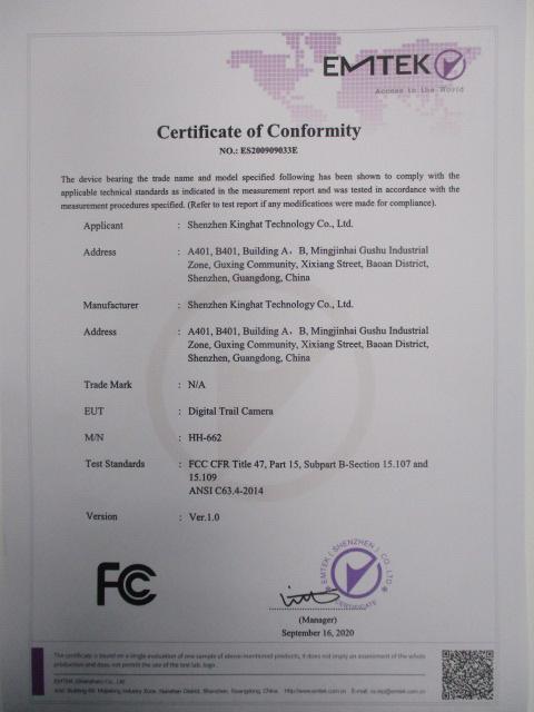 FCC - Shenzhen Kinghat Technology Co., Ltd.