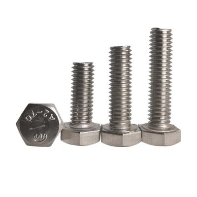 China Factory Price Stainless Steel M6 M8 M25 Zinc Plating Hex Head Bolt Nut Hex Bolt for sale